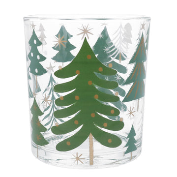 Green trees clear glass nite light - large - Daisy Park
