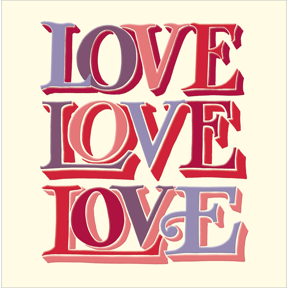 Love Love Love Valentine's card - Daisy Park