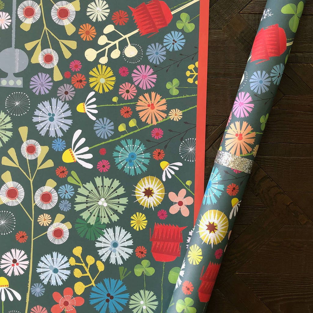 Big Floral Wrapping Paper - Daisy Park