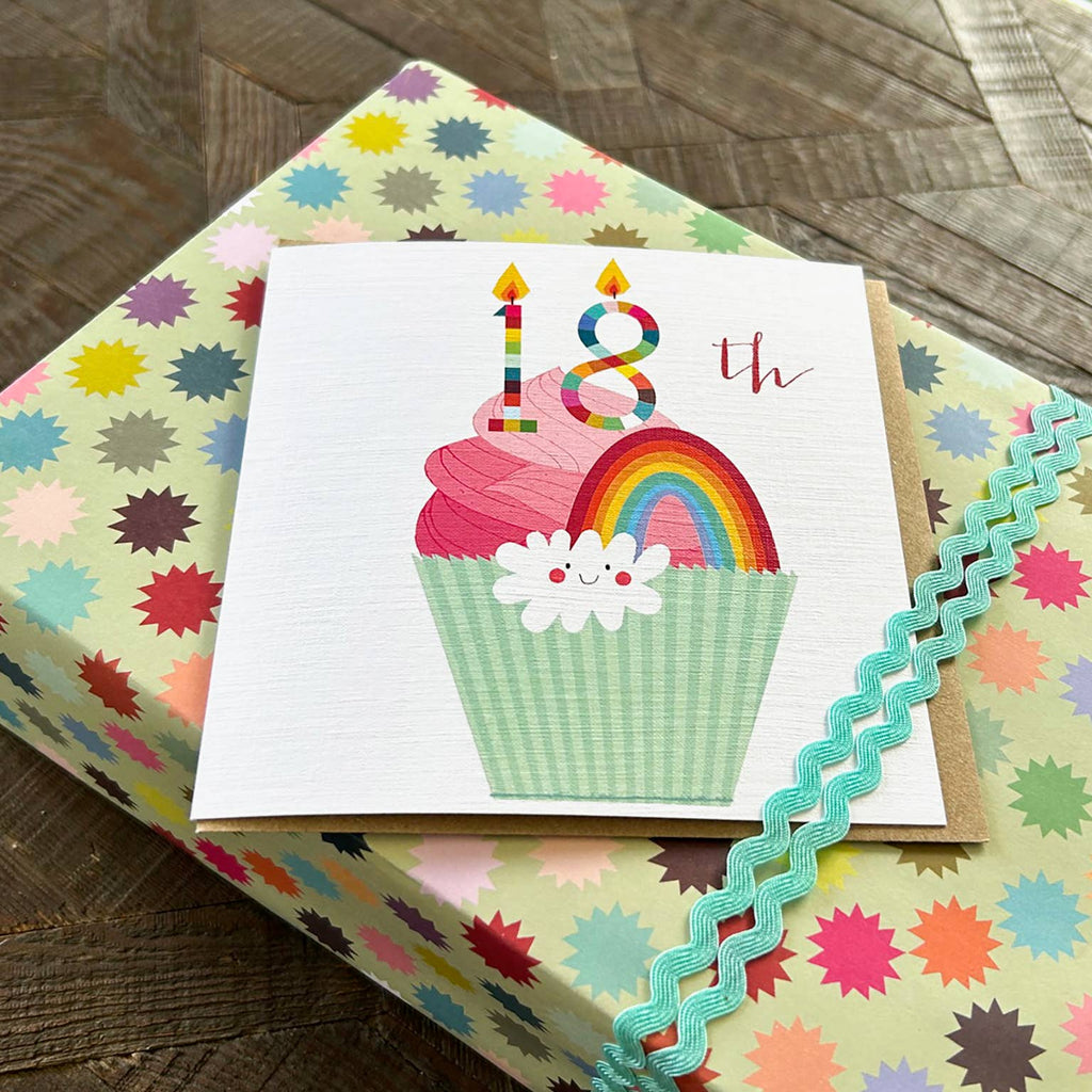 Cupcake 18th Birthday Card - Daisy Park