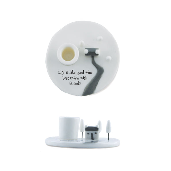 Candle holder - Life is like wine - Daisy Park