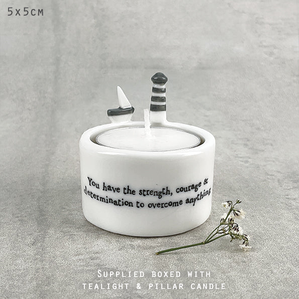 Candle & tea light holder - You have the strength - Daisy Park