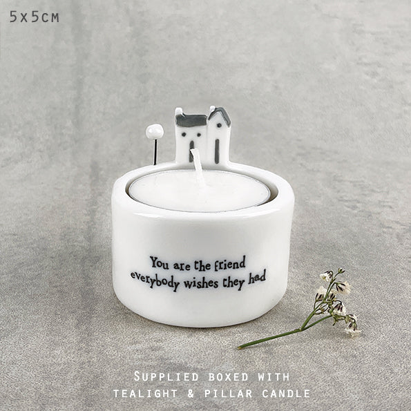 Candle & tea light holder - You are the friend - Daisy Park