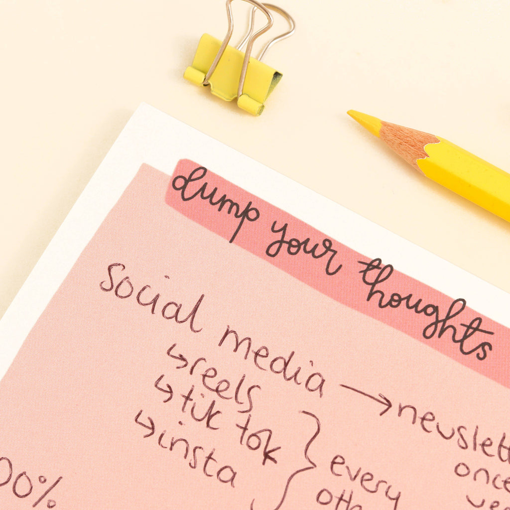 A5 notepad - organise your thoughts - Daisy Park