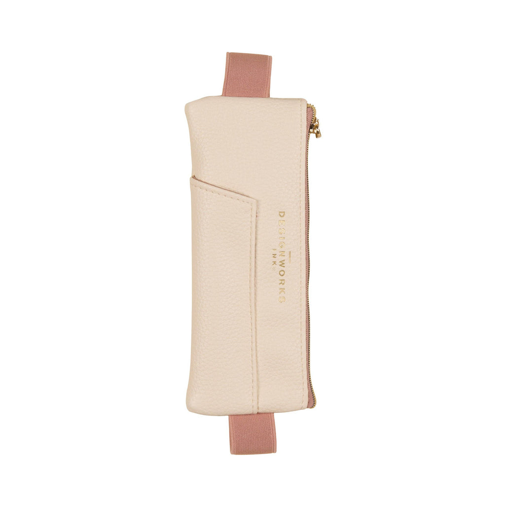 Designworks Ink Pen Pouch - Cream + Taupe - Daisy Park
