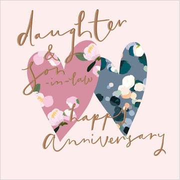 Wonderful couple Daughter & Son in law anniversary card - Daisy Park