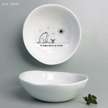 Medium Wobbly So happy you're my friend bowl - Daisy Park