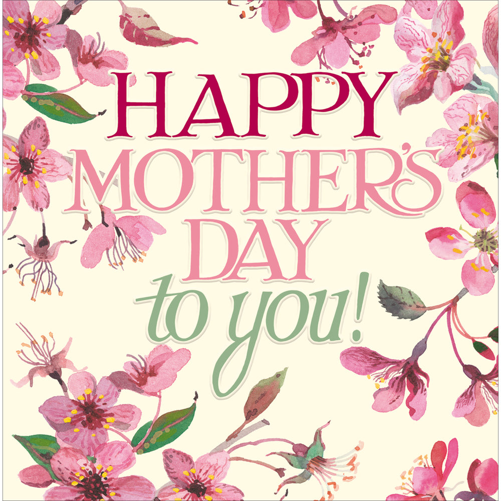 Emma Bridgewater Pink Blossom Mother's day Card - Daisy Park