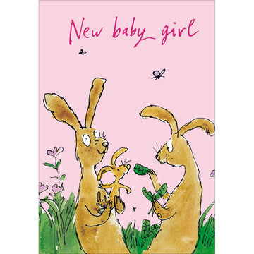 New baby girl card - Daisy Park