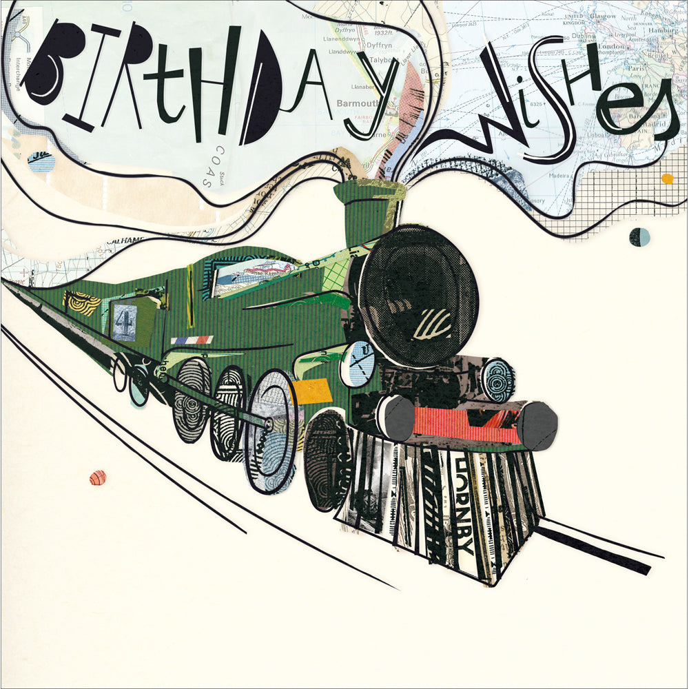 Stream train birthday Card - Daisy Park