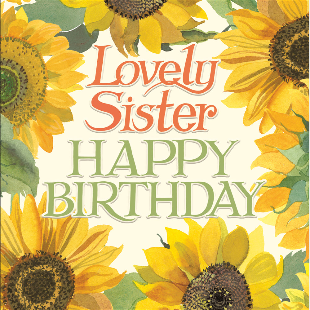 Emma Bridgewater Lovely Sister Sunflowers Birthday card - Daisy Park