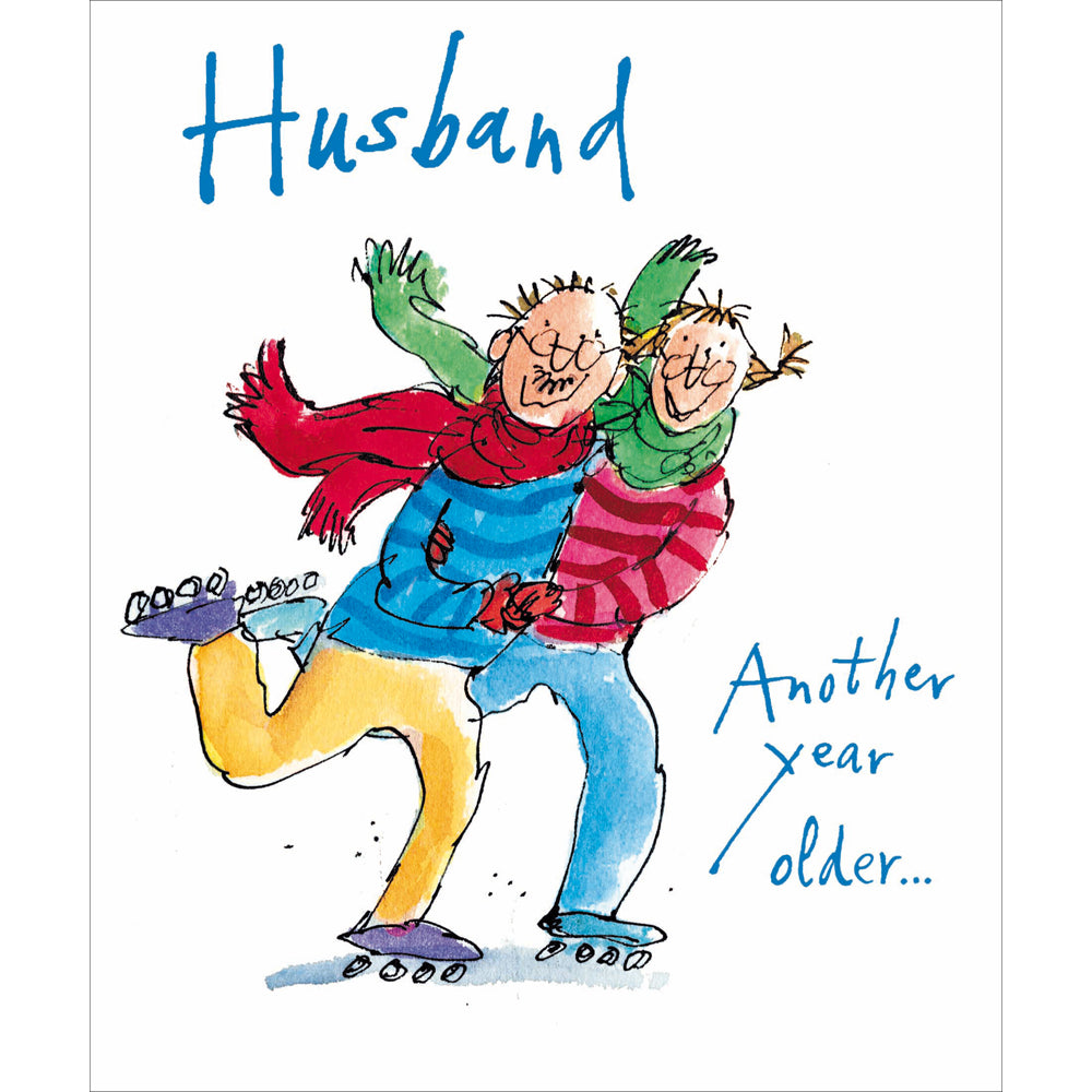 Husband another year older Birthday Card - Daisy Park