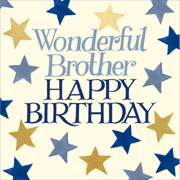 Emma Bridgewater Wonderful Brother card - Daisy Park