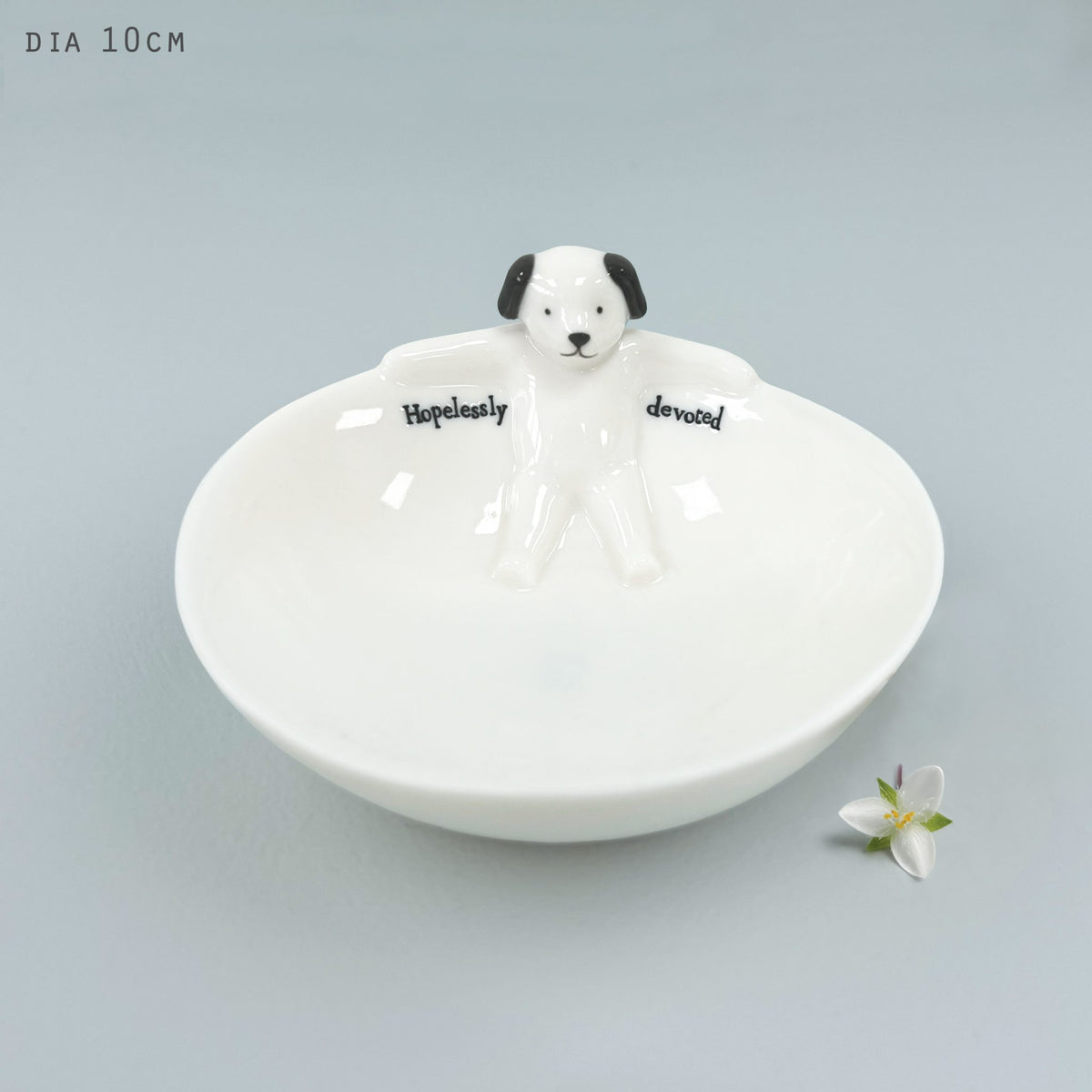 Medium animal bowl - Stretching dog