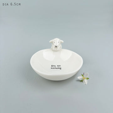 Small animal bowl - Sheep/Ewe are amazing - Daisy Park