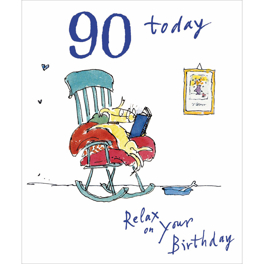 Happy 90th birthday card - Daisy Park