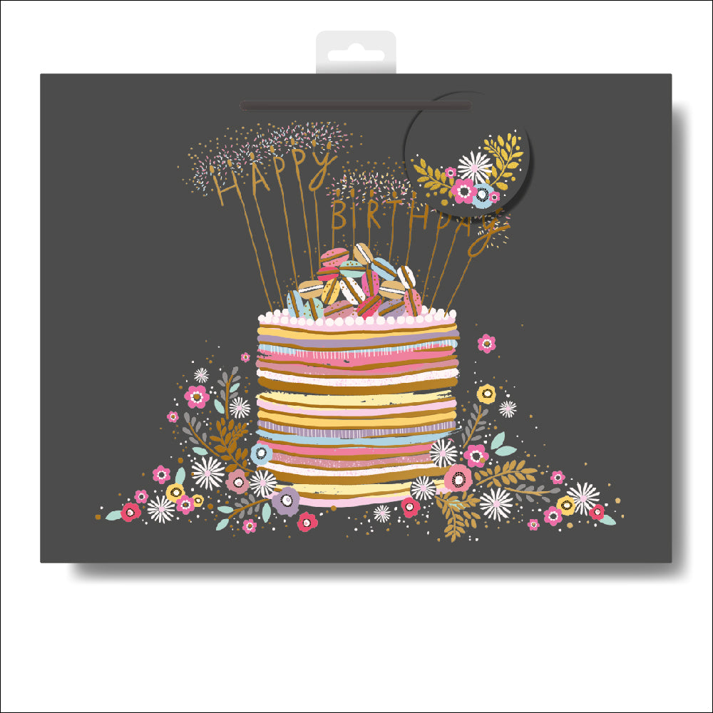 Peach & Prosecco landscape gift bag - Daisy Park