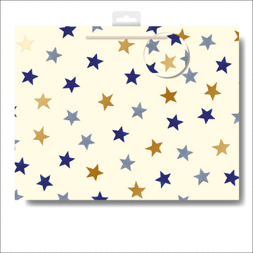 Emma Bridgewater Blue Stars landscape gift bag - Daisy Park