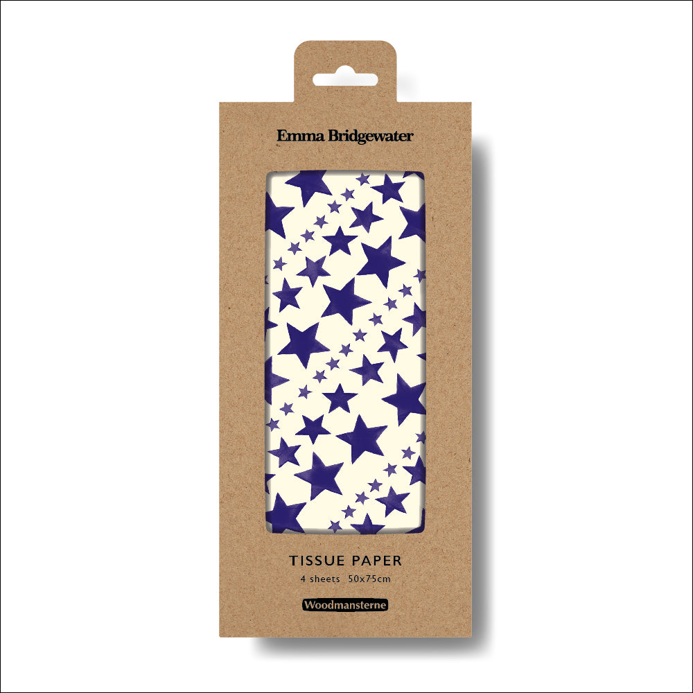 Emma Bridgewater Blue Stars tissue paper - Daisy Park