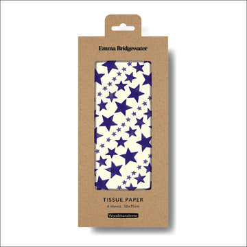 Emma Bridgewater Blue Stars tissue paper - Daisy Park