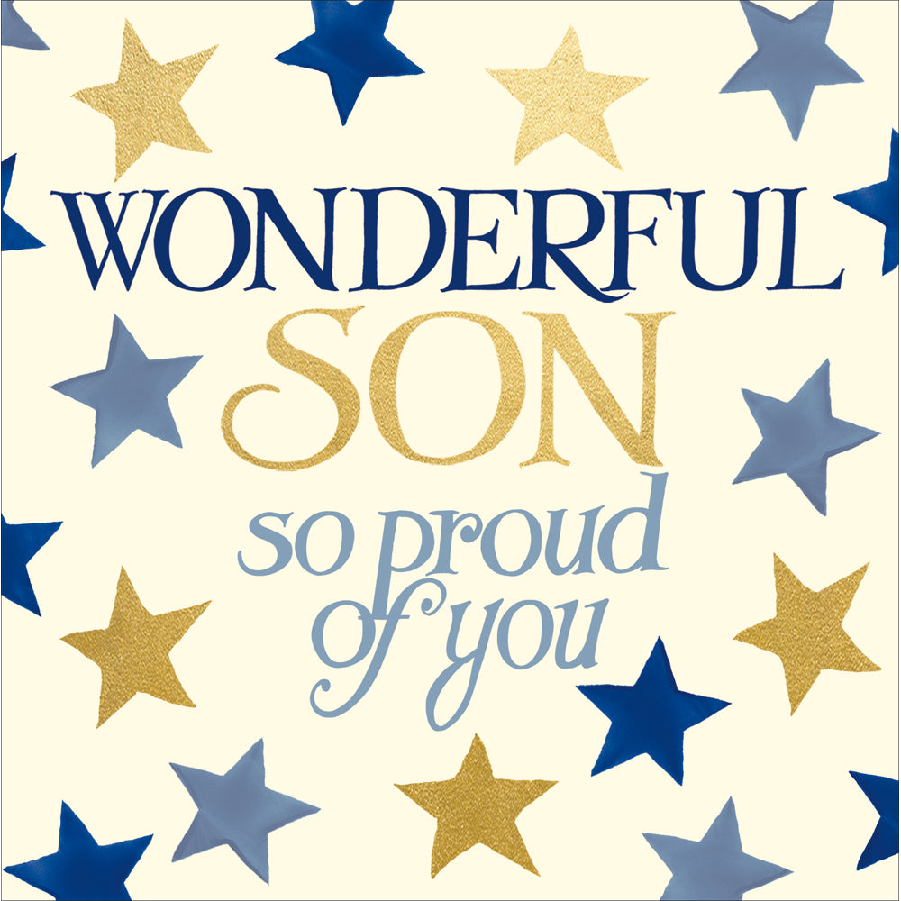 Wonderful Son Congratulations card - Daisy Park