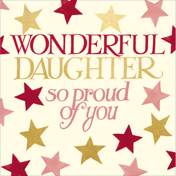 Wonderful Daughter Congratulations card - Daisy Park