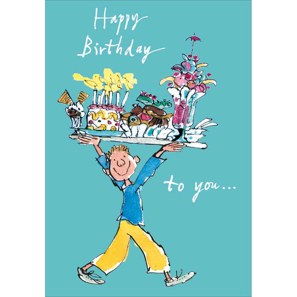 Quentin Blake Happy Birthday to you Card - Daisy Park