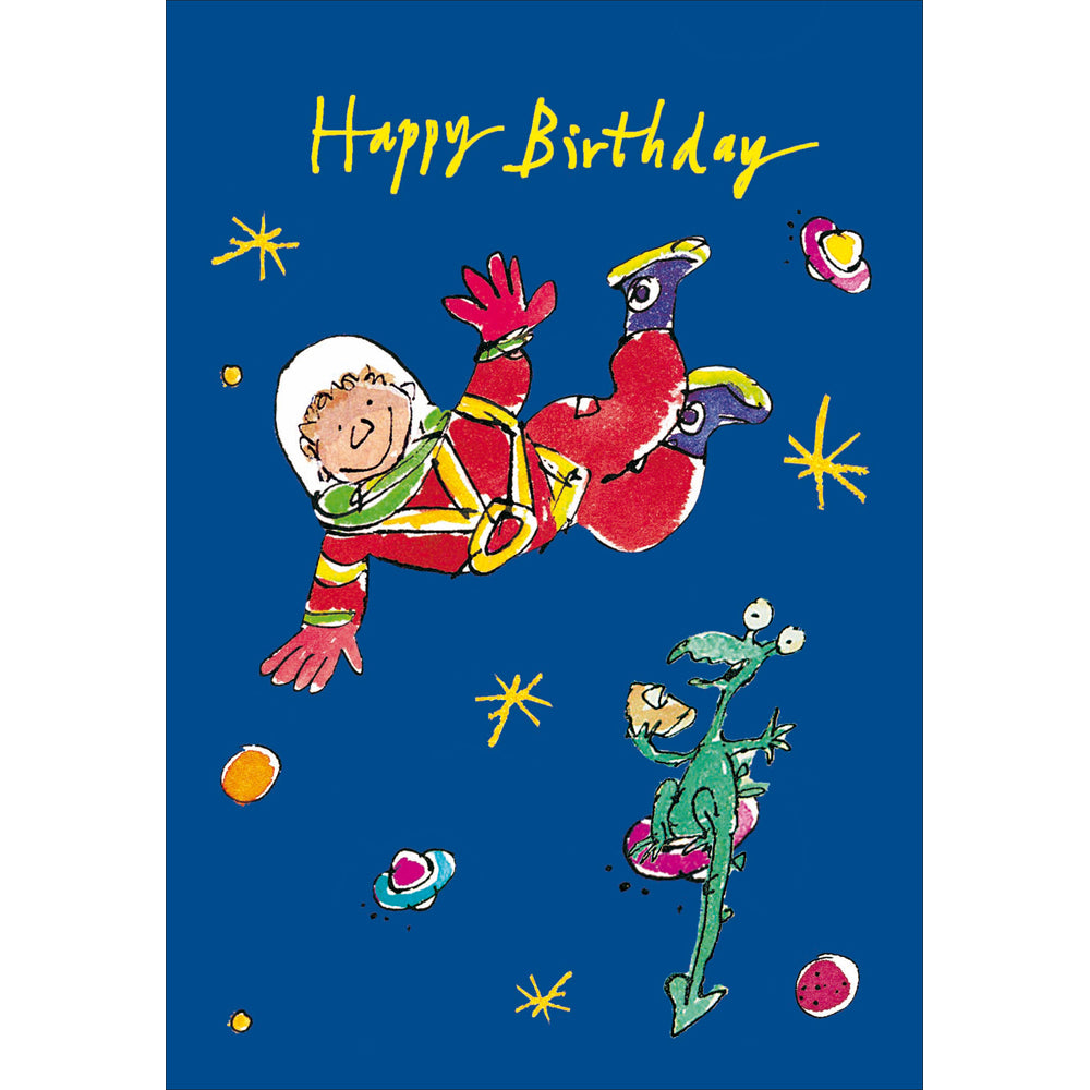 Quentin Blake Spaceman Birthday Card - Daisy Park