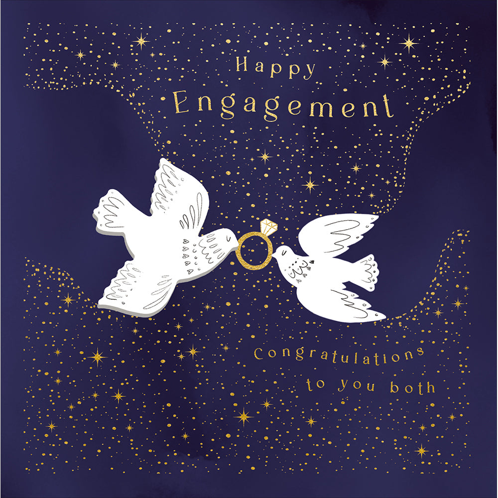 Lovebirds engagement card - Daisy Park