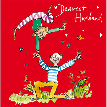 Flying together Husband Valentine's card - Daisy Park