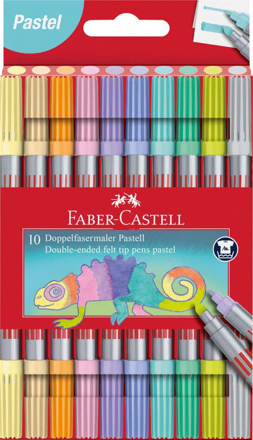Faber-Castell Double fibre-tip pen set 10 - Pastels - Daisy Park