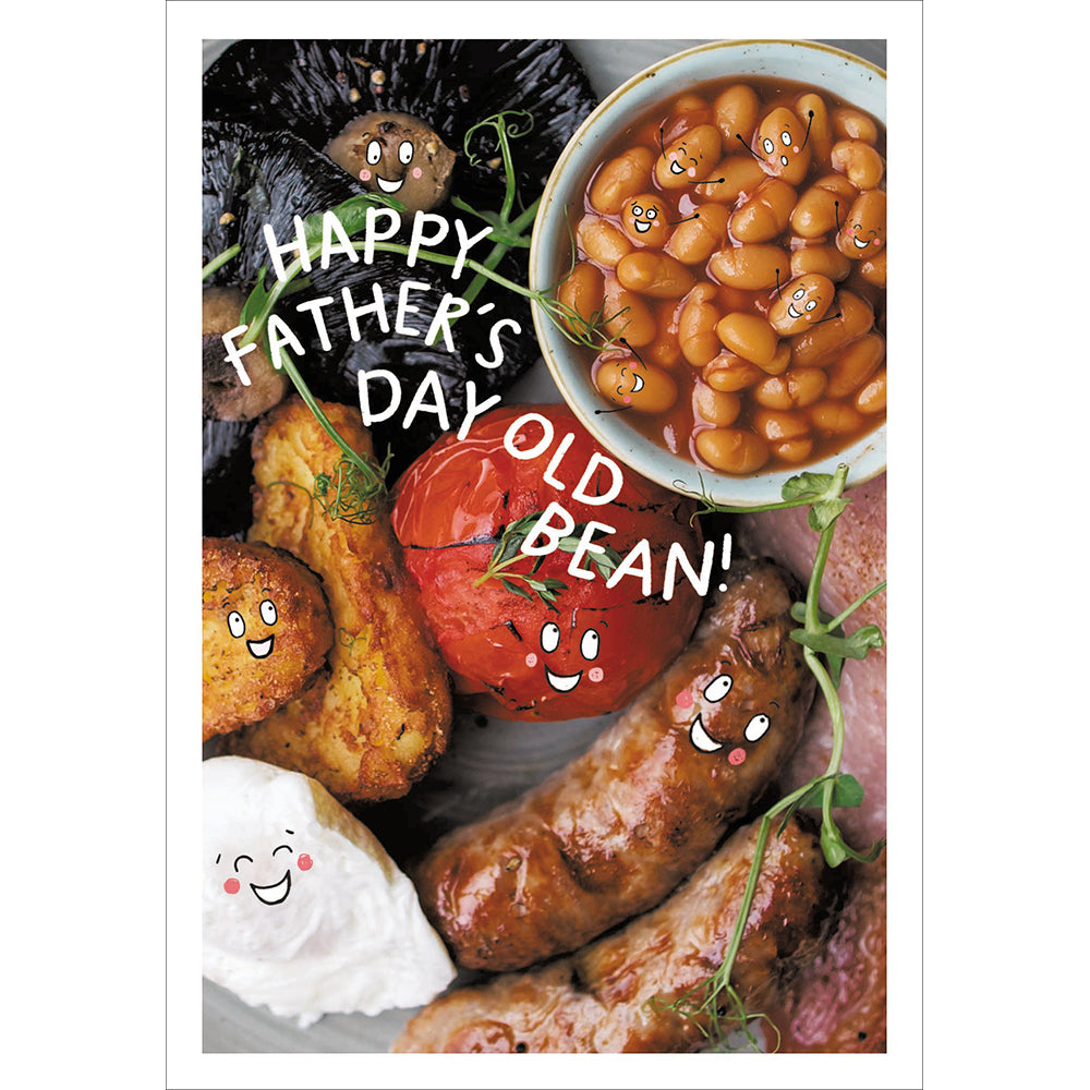 Old bean Father's Day card - Daisy Park