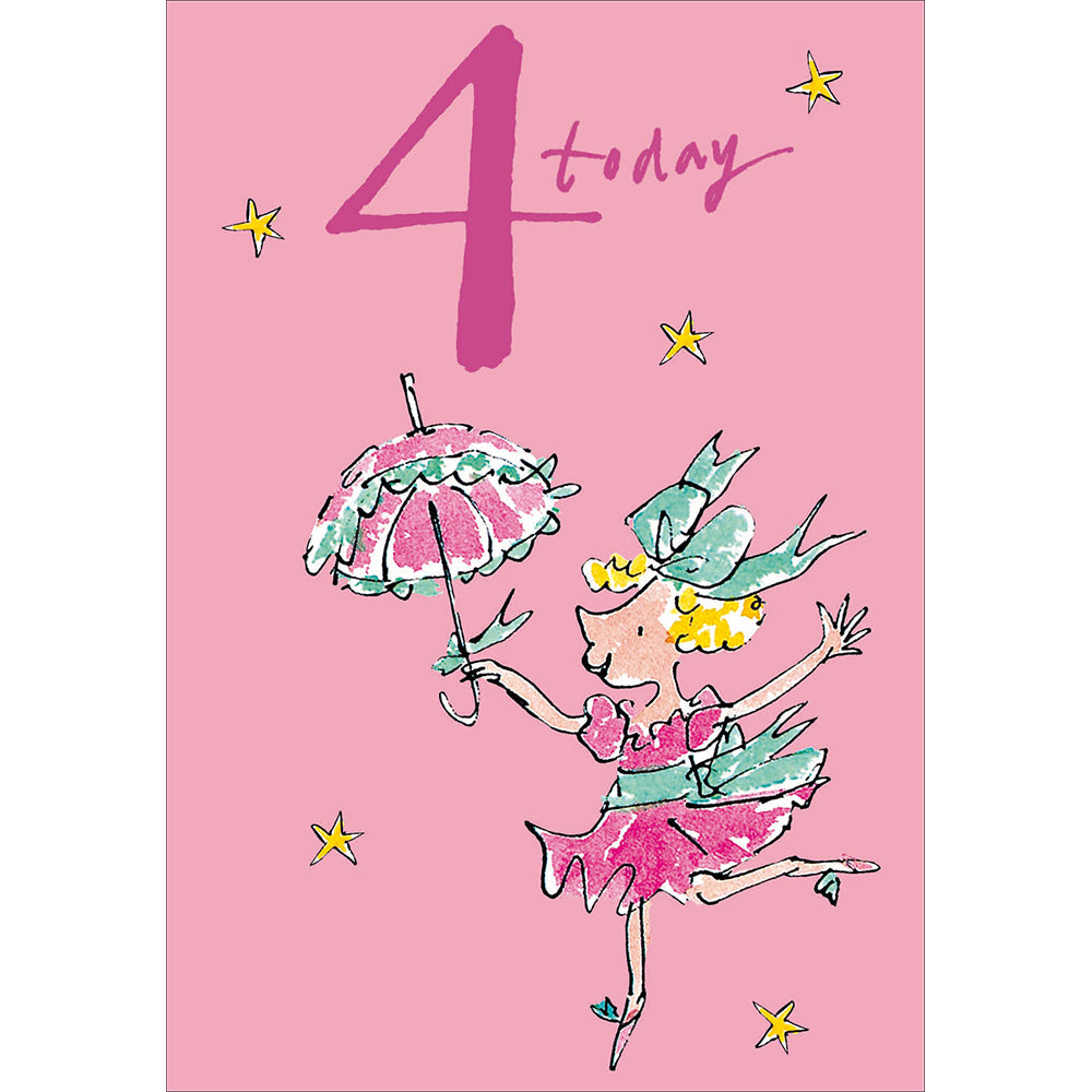 Quentin Blake - Birthday dance 4th Birthday Card - Daisy Park