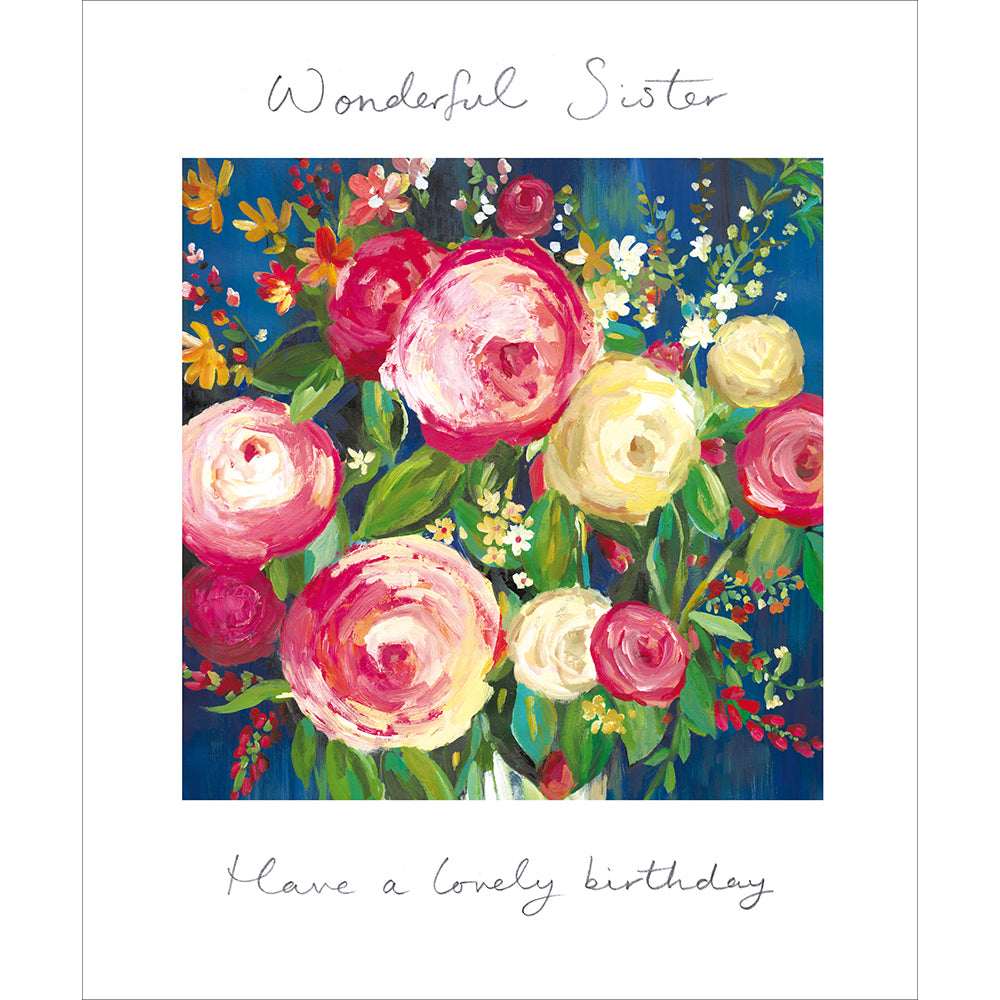 Sister Birthday Card - Field of flowers - Daisy Park