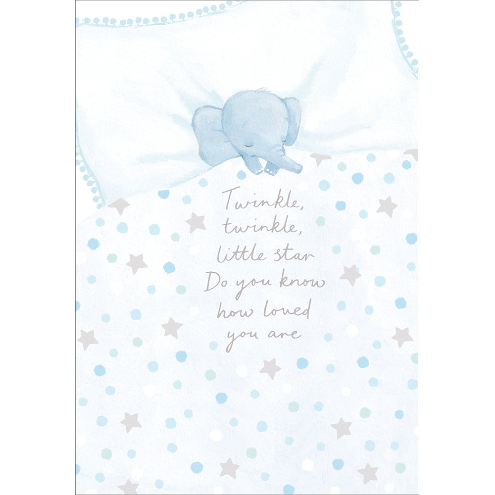 Twinkle, Twinkle baby boy card - Daisy Park