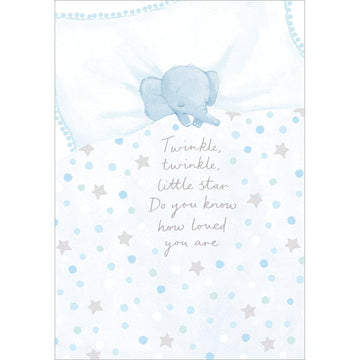Twinkle, Twinkle baby boy card - Daisy Park