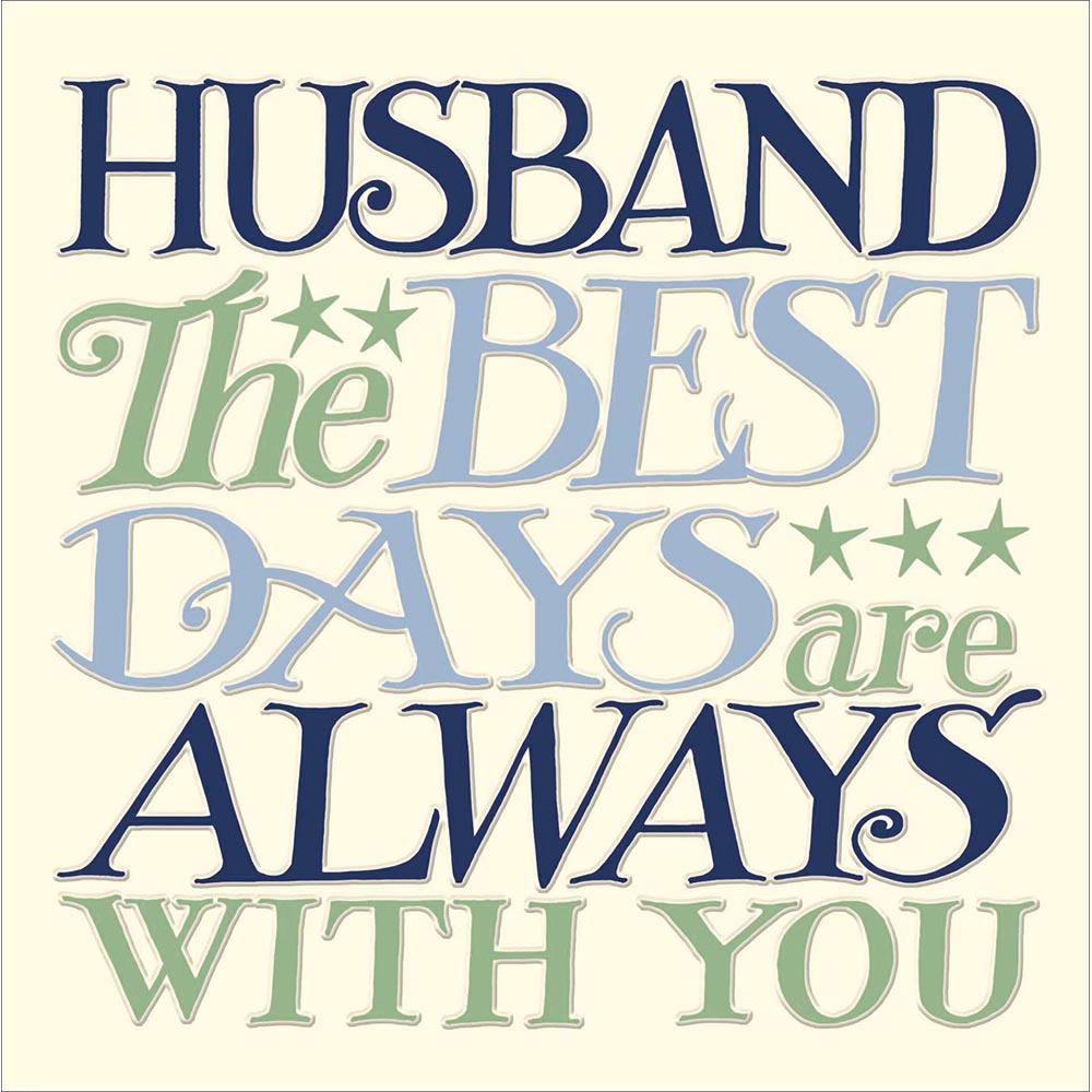 Emma Bridgewater Proud to call you Husband card - Daisy Park