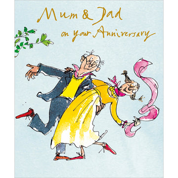 Mum and Dad on your anniversary card - Daisy Park