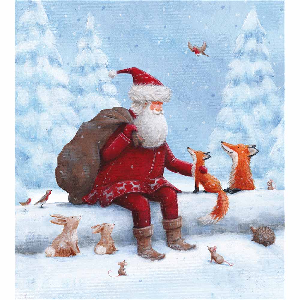 Father Christmas and Friends Charity pack of 5 Greeting cards - Daisy Park