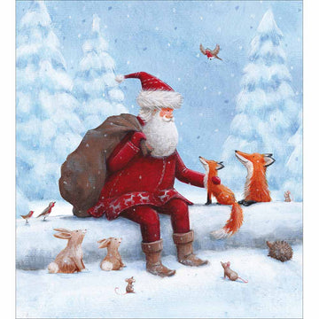 Father Christmas and Friends Charity pack of 5 Greeting cards - Daisy Park