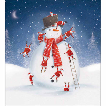 Stupendous Snowman Charity pack of 5 Greeting cards - Daisy Park