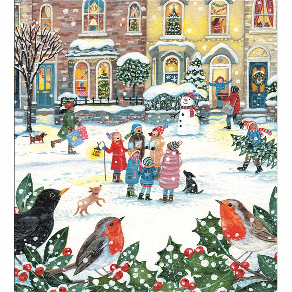 Cheerful Carolers Charity pack of 5 Greeting cards - Daisy Park