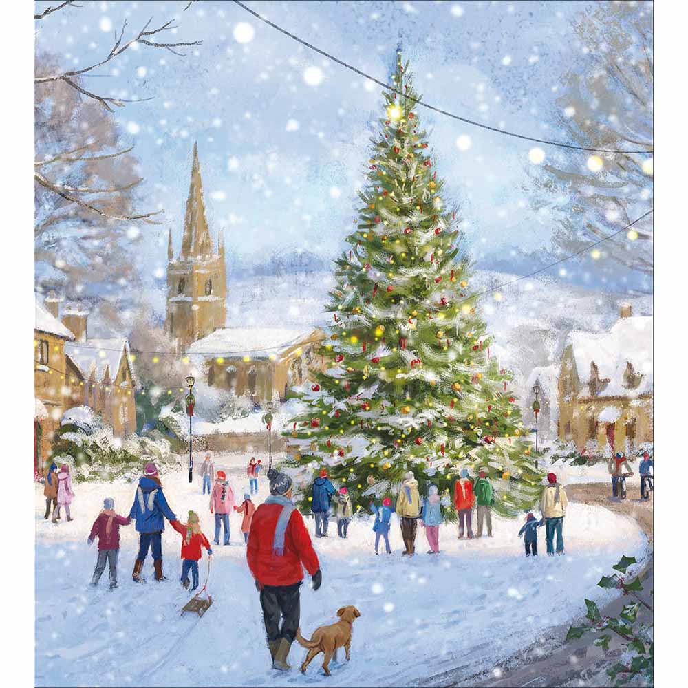 Christmas Spirit is in the air Charity pack of 5 Greeting cards - Daisy Park