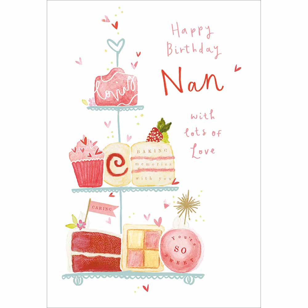 Birthday delights Nan card - Daisy Park