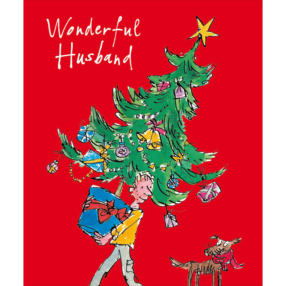 Wonderful Husband Christmas card - Daisy Park
