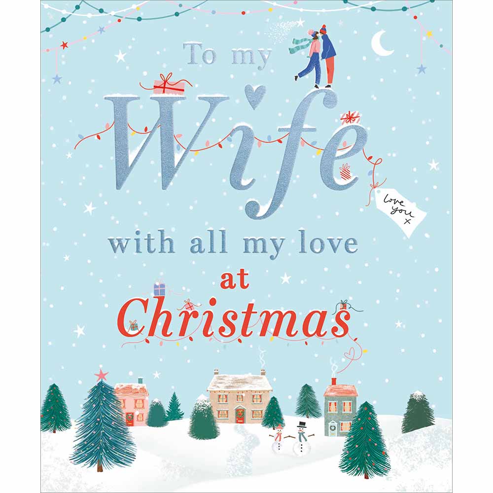 Perfect Together Wife Christmas card - Daisy Park