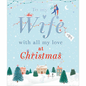 Perfect Together Wife Christmas card - Daisy Park