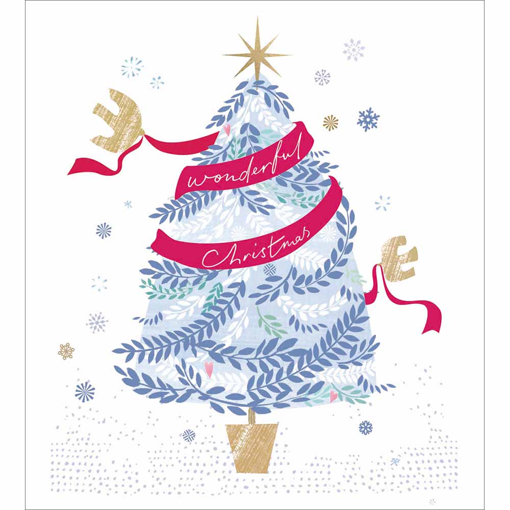 O Christmas Tree pack of 5 Charity Greeting cards - Daisy Park