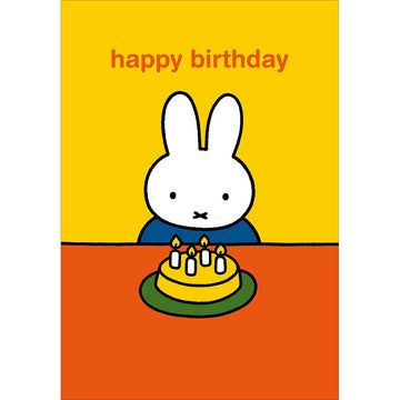 Miffy Cake and Candles birthday card - Daisy Park