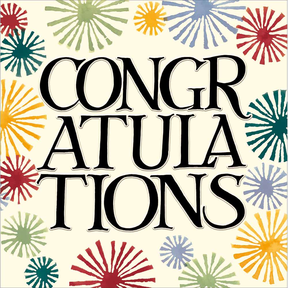 Emma Bridgewater Shining Bright Congratulations card | Daisy Park